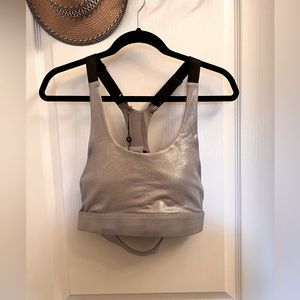 Raiders Soft Silver Sports Bra